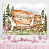 Lofaris Lets Adventure Begin Jungle Theme Baby Shower Backdrop